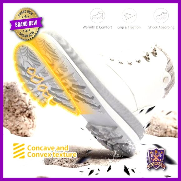 Women's Combat Boots Platform Ankle Boots Waterproof Non-Slip Winter Hiking - Picture 6 of 7